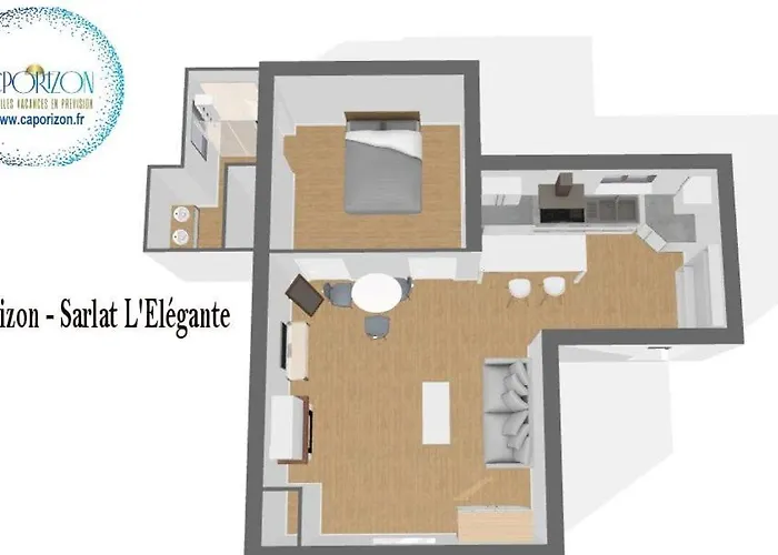 Caporizon-sarlat L'elegance-t2 Plein Centre Cite Medievale Apartmán Sarlat-la-Canéda
